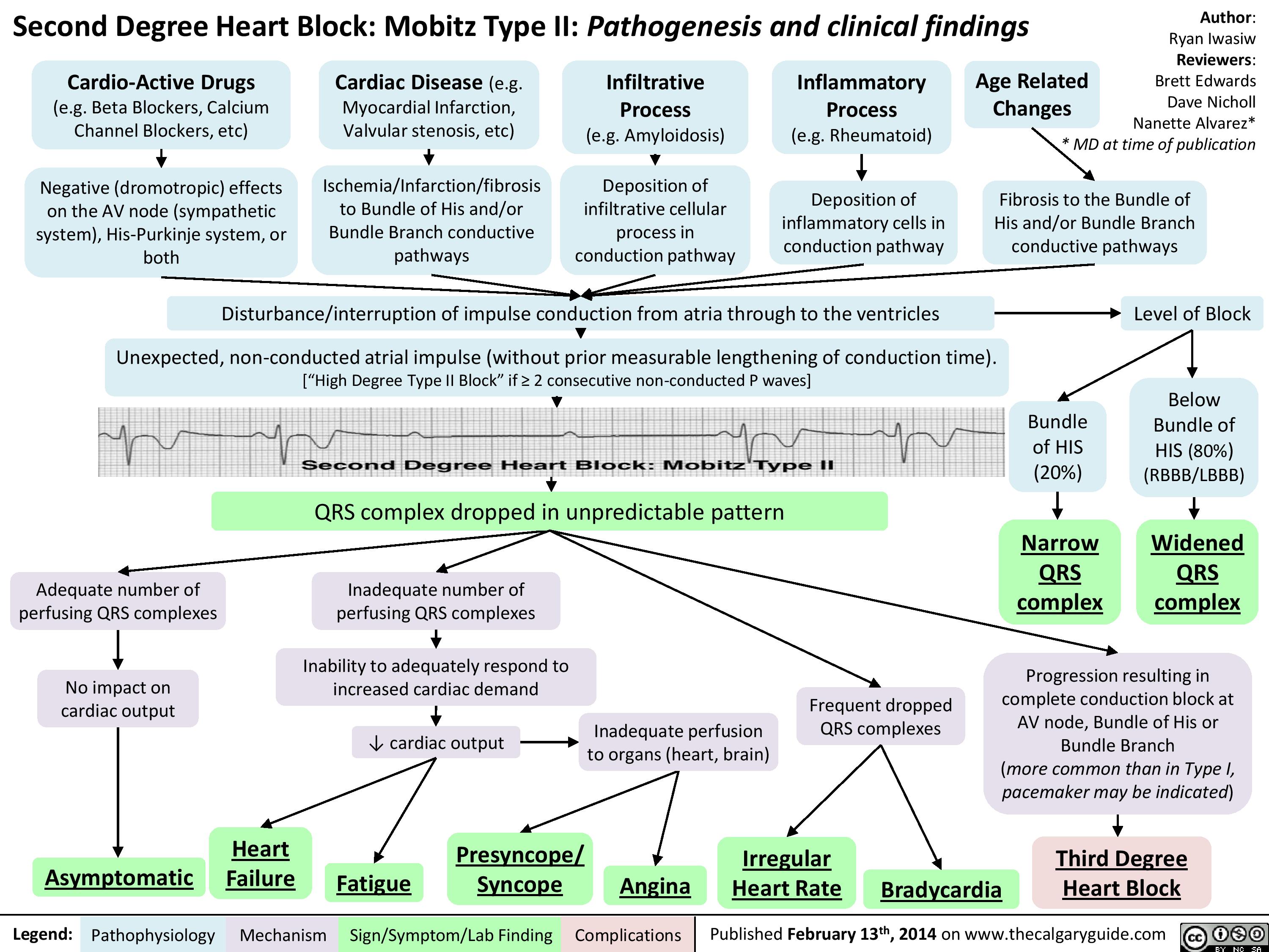 Second Degree Heart Block Mobitz Type II Pathogenesis And Clinical 