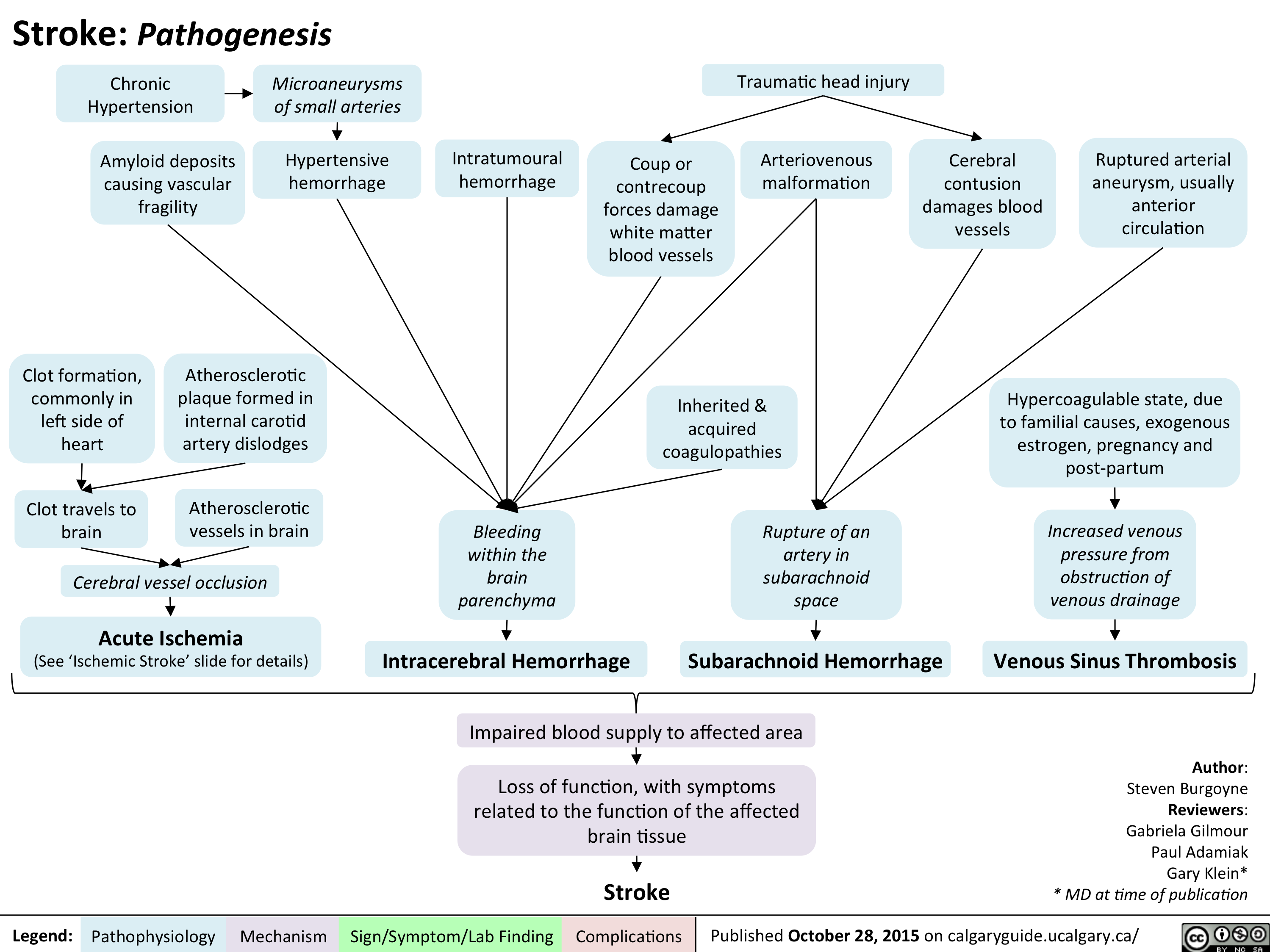 ischemic stroke pathophysiology