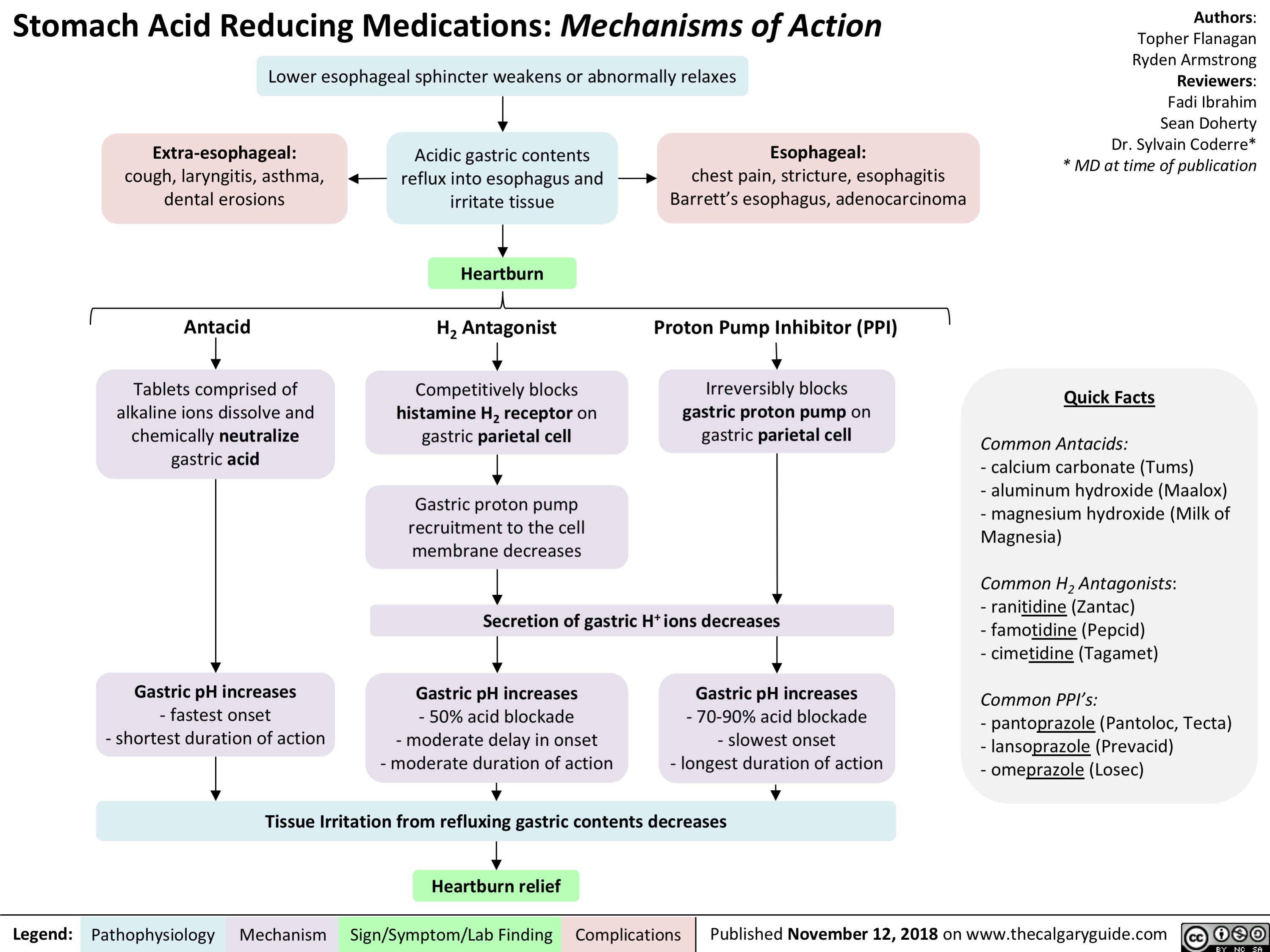 Stomach Acid Reducing Medications Mechanisms Of Action Calgary Guide