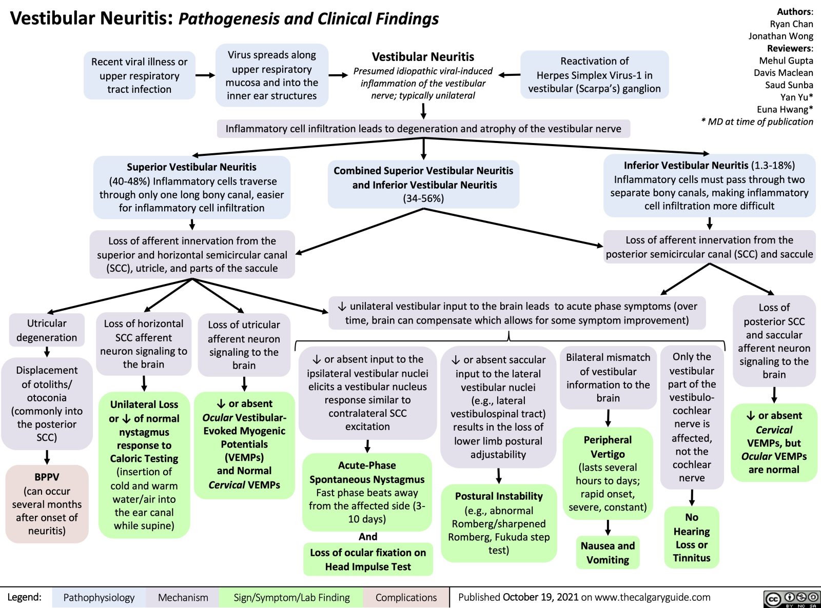 Vestibular Neuritis Pathogenesis And Clinical Findings Calgary Guide