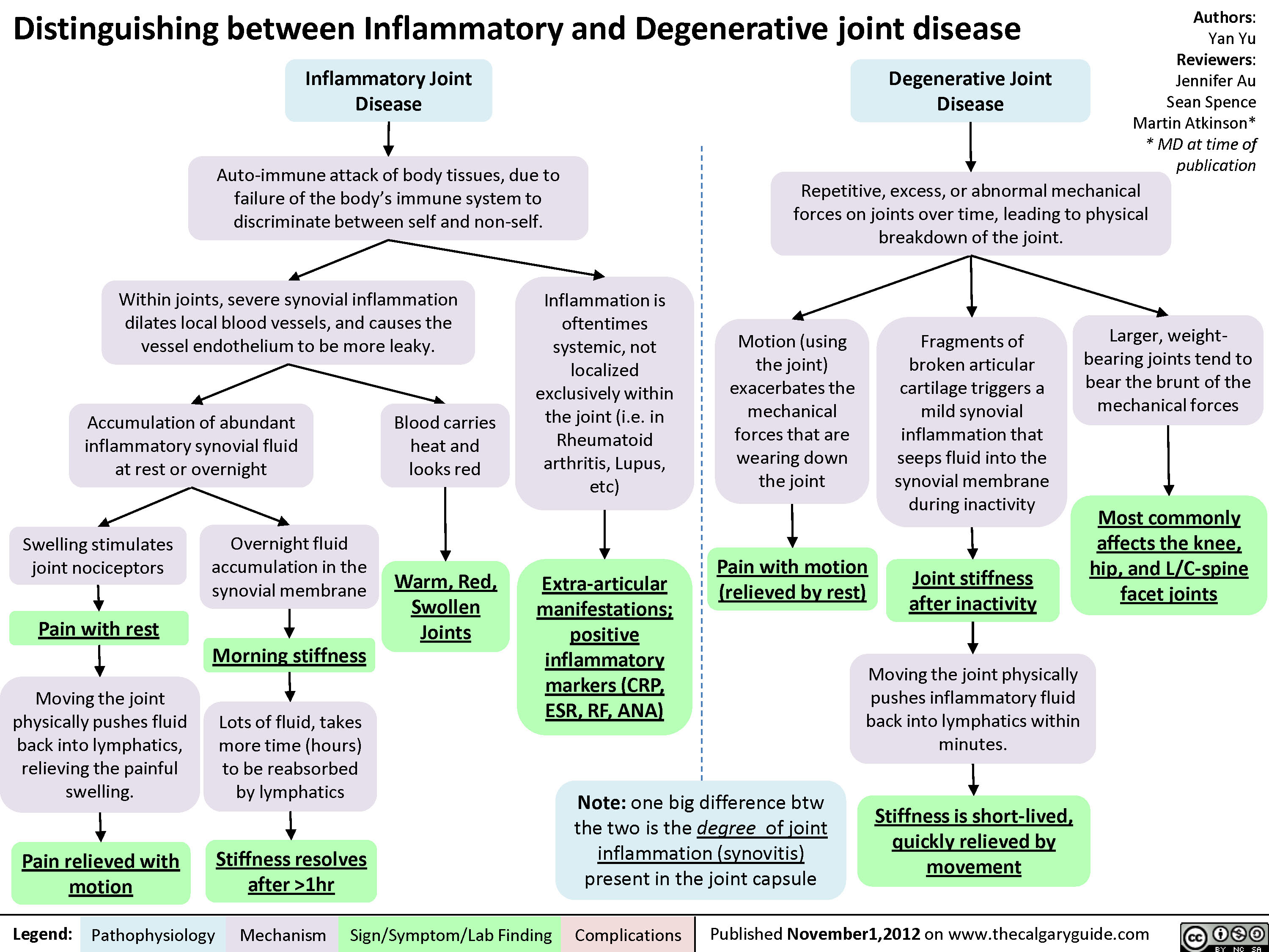 Degenerative Vs Inflammatory Joint Disease 