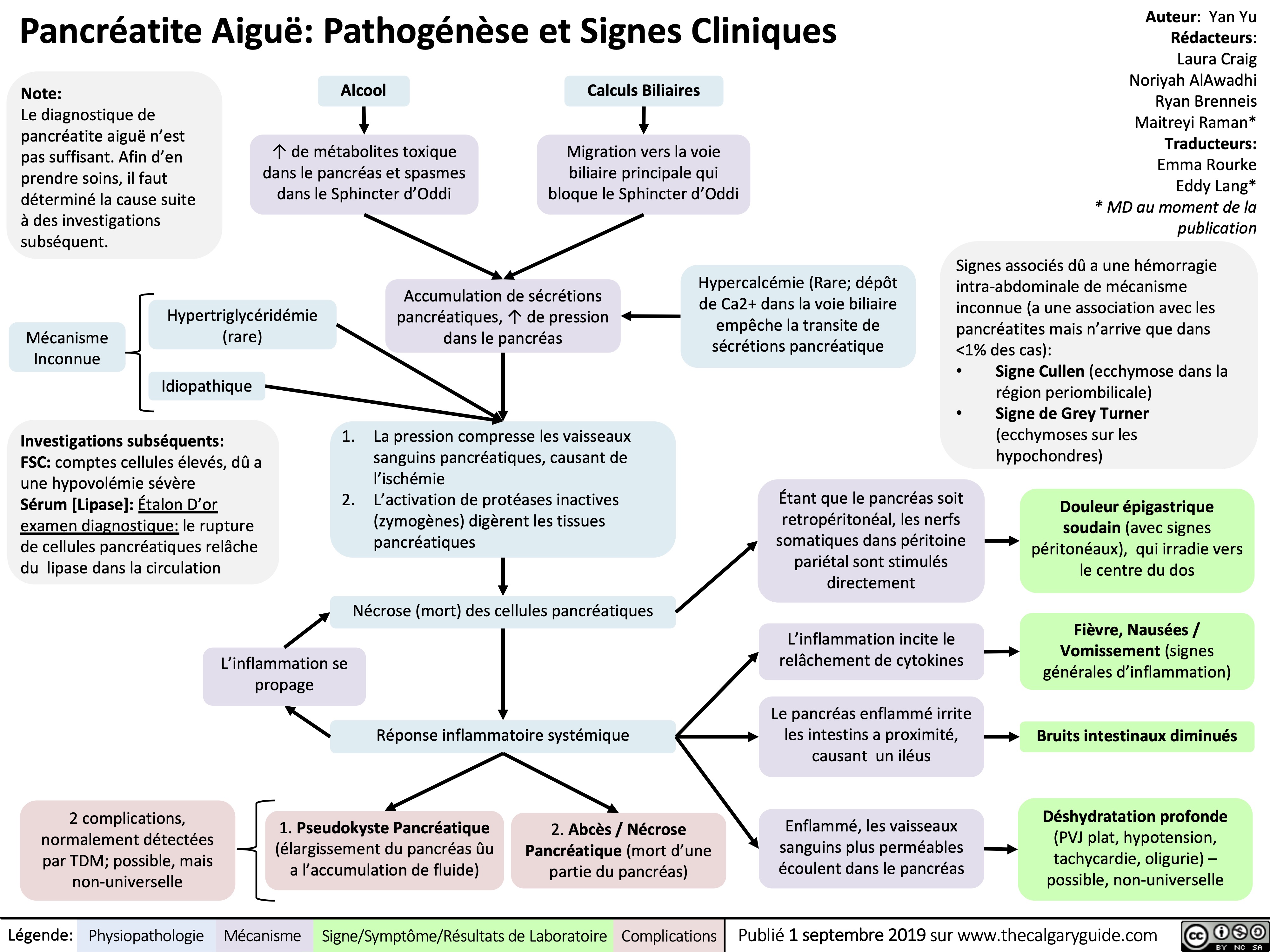 Pancréatite Aiguë: Pathogénèse et Signes Cliniques
