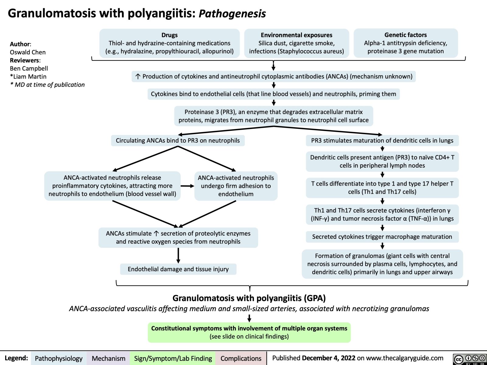 Granulomatosis with polyangiitis: Pathogenesis | Calgary Guide