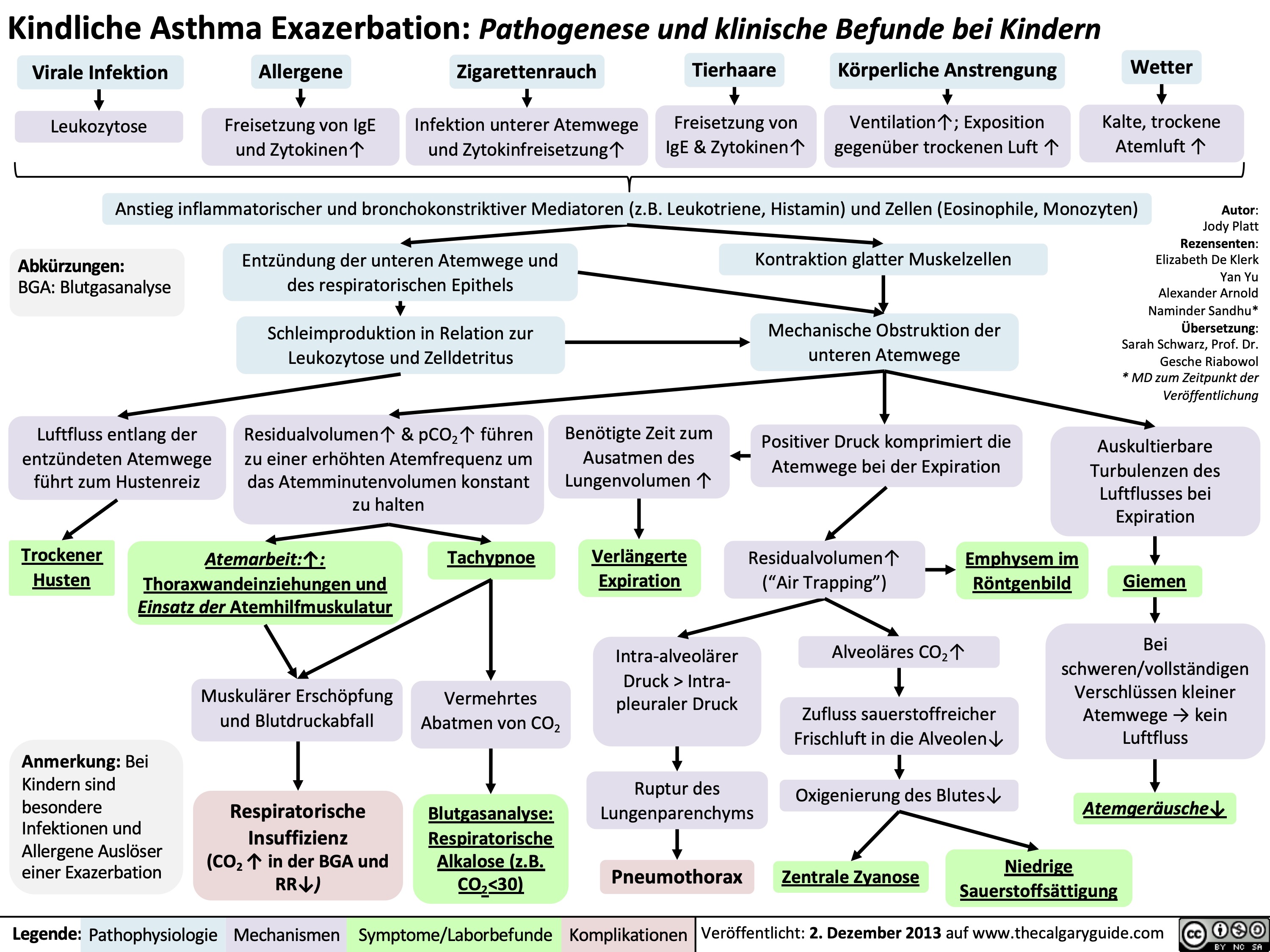 Kindliche Asthma Exazerbation: Pathogenese und klinische Befunde bei Kindern